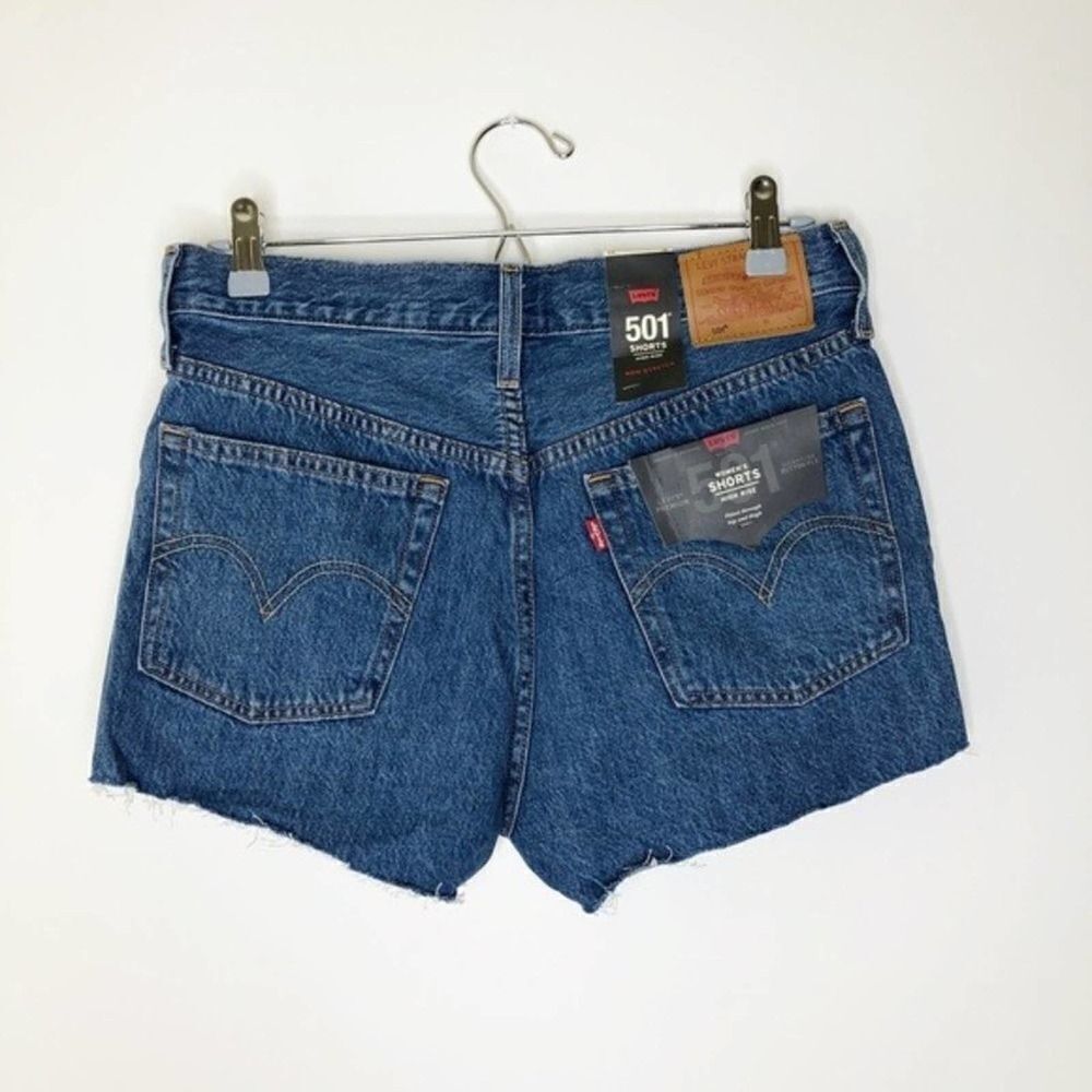LEVI'S 501 High Rise Logo Drawstring Shorts  - Picture 3 of 7